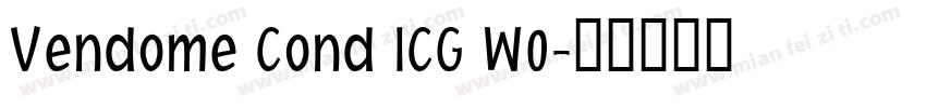 Vendome Cond ICG W0字体转换